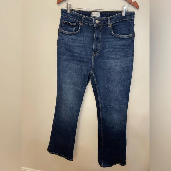 Zara|| Blue Jean Boot Cut, Size 14. Worn Once. With stretch - Picture 2 of 9